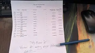 tally prime me Voucher entry #tallyprime #excel #account