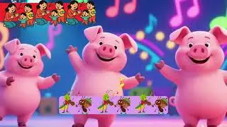 Cute Kids Dancing with Cartoon Fun | Funny & Happy Dance Video for Children Fun Dance Video for Kids