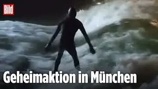 München: Surfer erwecken legendäre Eisbachwelle wieder zum Leben