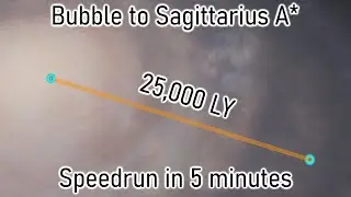Elite Dangerous - Bubble to Sag A* speedrun WORLD RECORD: 5 min 6 sec