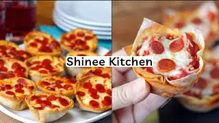 Mini Pizza Cups Recipe by Shinee Kitchen | Homemade Pizza Cups | #pizzacup