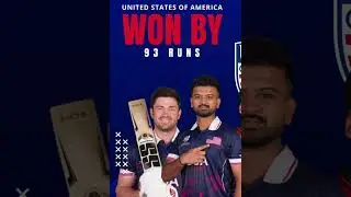 USA Won by 93 Runs! 😱 After IND & PAK Loss, Biggest Comeback 💥 #Shorts#USAvsNetherlands #Mukamalla