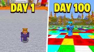 I Survived 100 Days in A Minecraft PRISON (Here's What Happened)