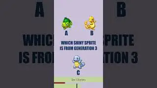 Which Shiny sprite is from which Generation? #shorts