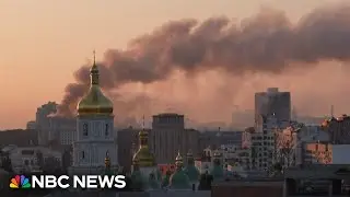Russia's largest air attack on Ukraine sets fire to main government building