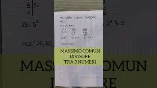Calcolo del Massimo Comun Divisore #rendiamolofacile #matematica #scuola