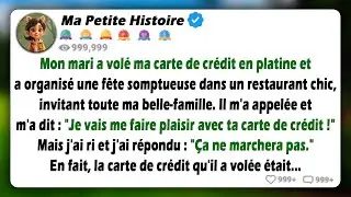 Mon mari a volé ma carte de crédit Platinum et a organisé une fête somptueuse dans un restaurant...