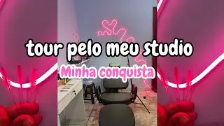 Tour Pelo meu Studio em casa de sobrancelha e extensão de cílios / tufos #studio #beleza #shorts