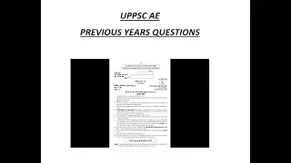 UPPSC AE, UPPSC AE QUESTIONS, UPPSC AE PREVIOUS YEARS QUESTIONS, BMC-1