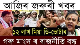 Breaking News/ 12 Lakh D-Voter In Assam/Himanta Expose Miya Bangladeshi/Assamese News Today