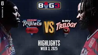 2025 BIG3 Week 3 In 3 Minutes - Chicago Triplets vs. DMV Trilogy