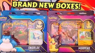 *BRAND NEW* SNORLAX & MORPEKO PIN COLLECTION BOXES!