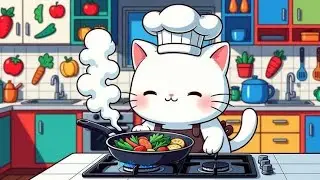 funny cat and funny monkey cartoon video 