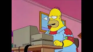 Simsons (Simpsons) Fat Homer wake up early and yelling at lousy farmers