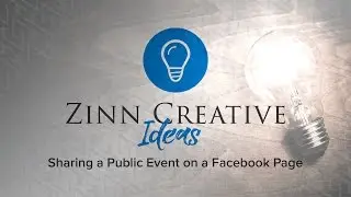 Zinn Creative Ideas | Sharing an Event on Your Facebook Page
