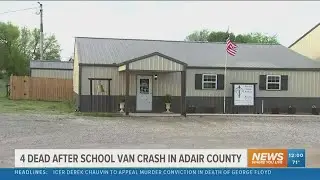 Crash involving school van leaves four dead, including two children, in Oklahoma