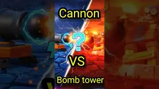 Cannon VS Bomb Tower?  #clashroyale #shorts #cannon #bombtower #clashroyaletips #clashroyaleshorts