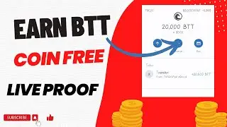 How to earn BTT TOKEN free||BTT TOKEN NEW AIRDROP||GET DAILY 25K TOKEN FREE!