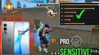OnePlus Nord CE4 Free Fire Headshot Sensitivity⚡Settings | New OnePlus Nord CE4 free fire test 📲