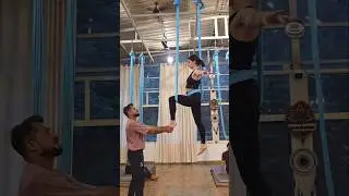 ARE YOU READY TO FLY WITH US ?#aerial #art #teaching #panchakoshas #Rishikesh #viral #shorts