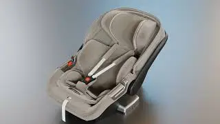 Seggiolino auto Inglesina Darwin Ovetto | Cinema 4d Redshift xpresso