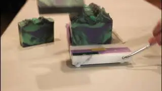 Maleficent Soap - Cold Process Soap Making and Cutting