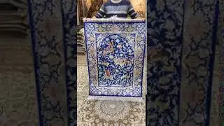 silk hand knotted area rug 3x4