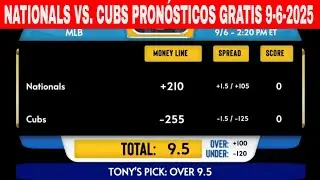 Washington Nationals vs Chicago Cubs 9/6/2025 Pron&oacute;sticos GRATIS de la MLB para Hoy