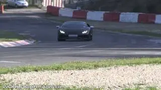 Lamborghini Cabrera spied at high speed