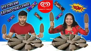 ICE CREAM CHALLENGE | 20 Kwality Walls Feast Chocobar Ice Cream Eating Competition | Food Challenge