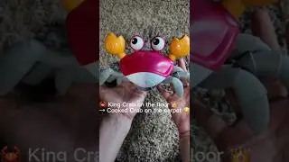 The Carpet Challenge: Can the King Crab Win? 🦀😂  #funnyshorts #shorts #amazonfinds #momlife #momtobe