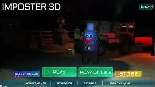 Review of the NEW MAZE MAP in Imposter 3D! (Among us 3D) Online horror.