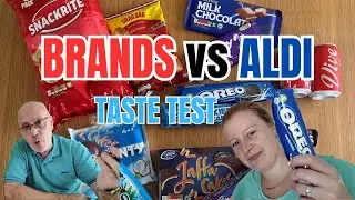 Aldi vs brands taste test.  Are brand names worth the extra?  We test to find out, are we surprised?