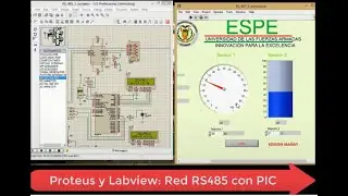 Proteus y LabView: Red RS485 con PIC