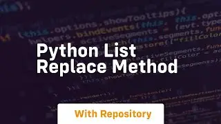 python list replace method