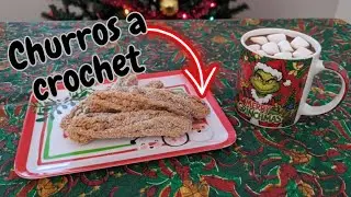 Churros de az&uacute;car a crochet 