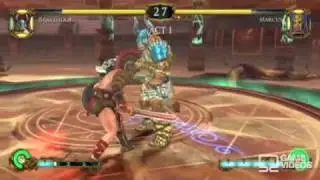 Tournament of Legends GDC 2010 Bravehoof vs. Marcus Gameplay