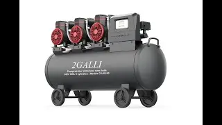 Présentation compresseur 2GALLI CS60100 6 CV 100 Litres 230V monophase, sans huile .