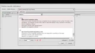 Importing Result Indicators