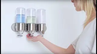 simplehuman triple wall mount soap pump