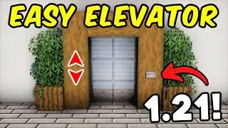 Minecraft Easy Working Elevator Tutorial 1.21+ | Simple Redstone Design