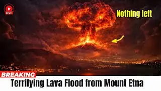 1 Minute Ago: Terrifying Lava Flood from Mount Etna, Valle del Bove Italy on Emergency Lockdown