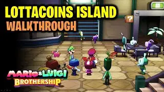 Lottacoins Island Walkthrough - Search Inside the Building | Mario & Luigi Brothership