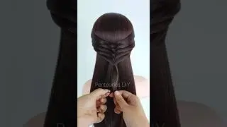 Simple Hairstyles 🎀 #braids #beauty #hair #viral #hairstyles