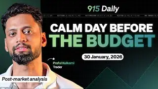 Post-Market Analysis - 30 Jan | Nifty & Sensex Analysis | 915Daily | Praful Kulkarni