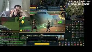back in runescape, taking a break from witcher 1!