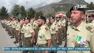 SORA   AVVICENDAMENTO AL COMANDO DEL 41  RGT  IMINT CORDENONS