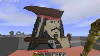 Minecraft - Captain Jack Sparrow Pixel Art