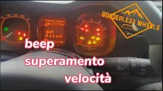 Impostazione allarme superamento velocità FIAT