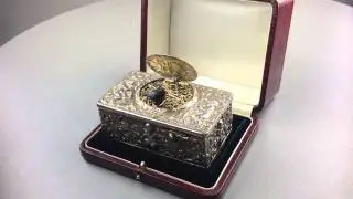 Silver singing bird box